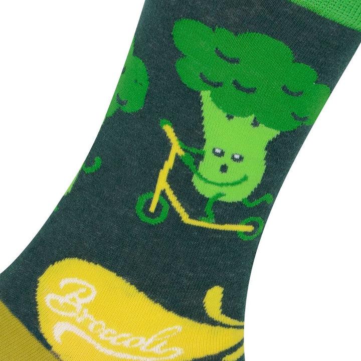 Kylie Crazy Calcetines Divertidos De Algodón BRÓCOLI