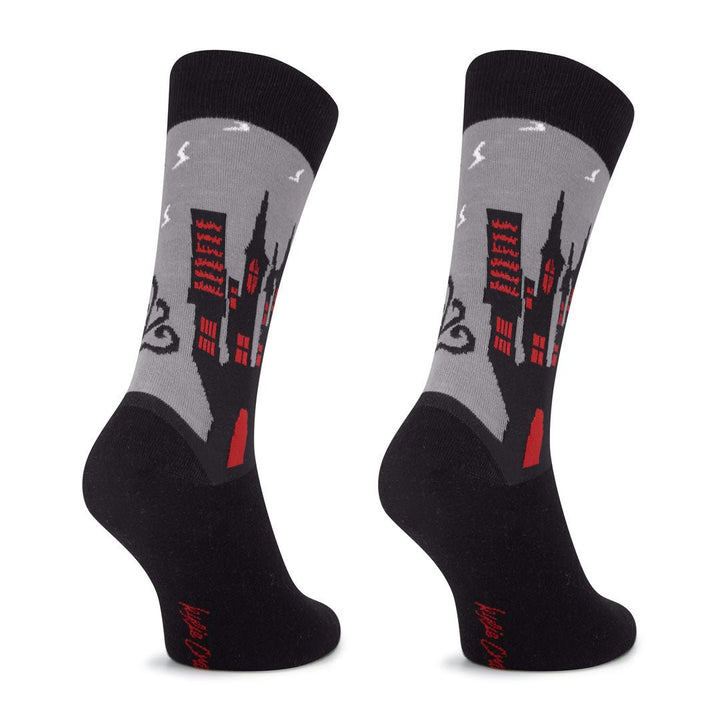 Kylie Crazy Calcetines Divertidos De Algodón CASTILLO HALLOWEEN