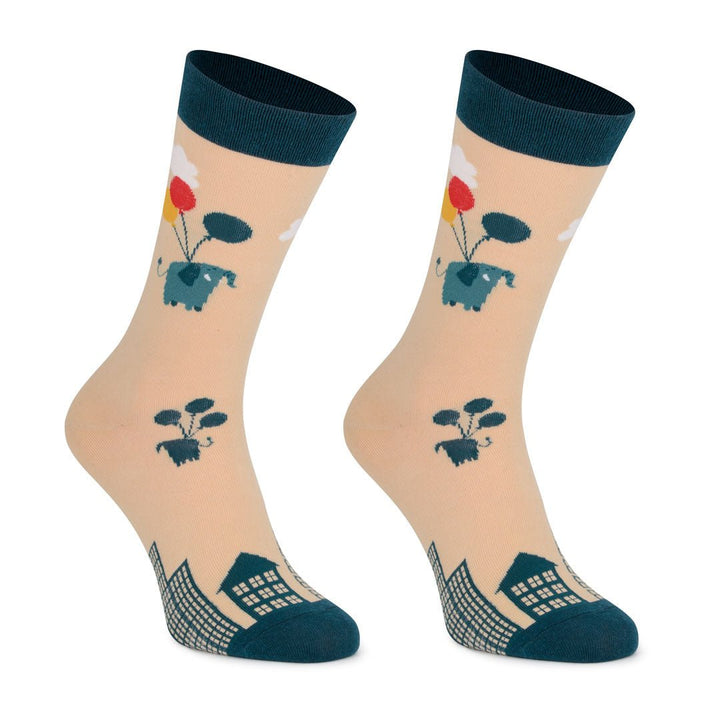 Kylie Crazy Calcetines Divertidos De Algodón ELEFANTES