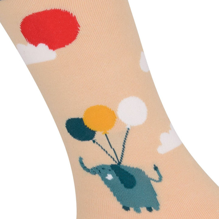 Kylie Crazy Calcetines Divertidos De Algodón ELEFANTES