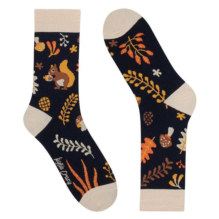 Kylie Crazy Calcetines Divertidos De Algodón FOREST