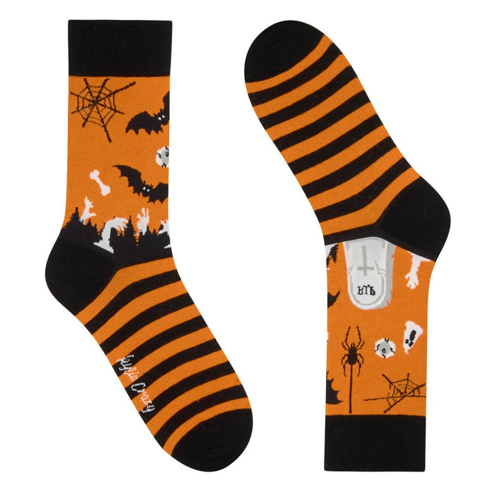 kylie crazy Calcetines divertidos de algodón MURCIÉLAGOS HALLOWEEN