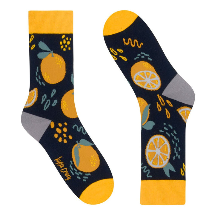 Kylie Crazy Calcetines Divertidos De Algodón NARANJA