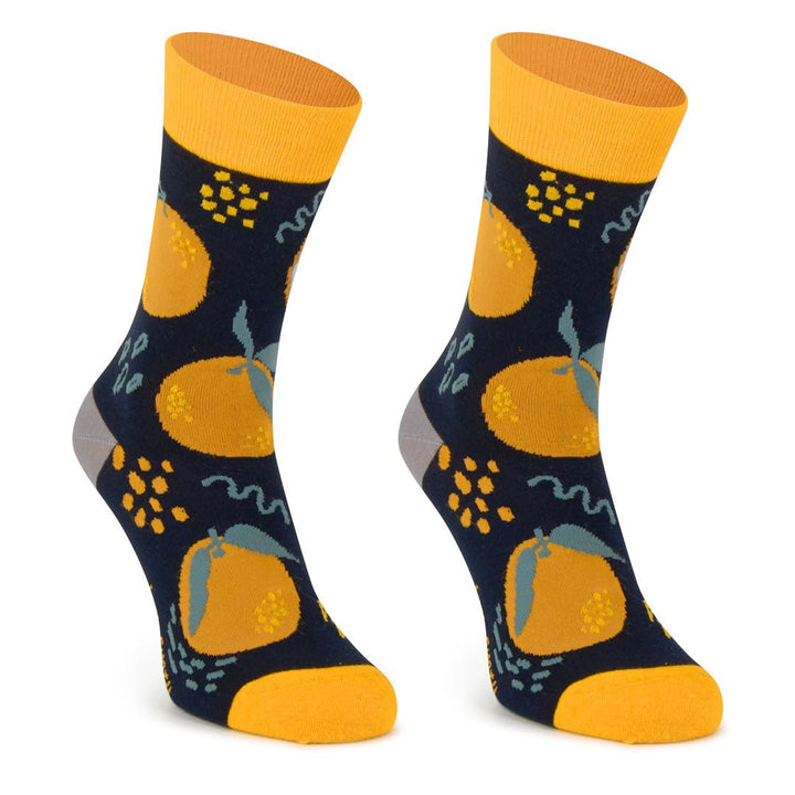 Kylie Crazy Calcetines Divertidos De Algodón NARANJA