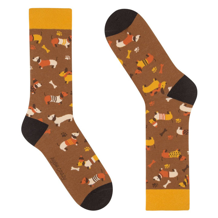 Kylie Crazy Calcetines Divertidos De Algodón PERROS