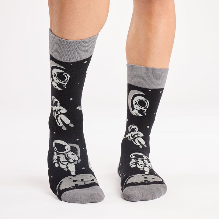 Kylie Crazy Calcetines Divertidos De Algodón "sin Costuras". ASTRONAUTA