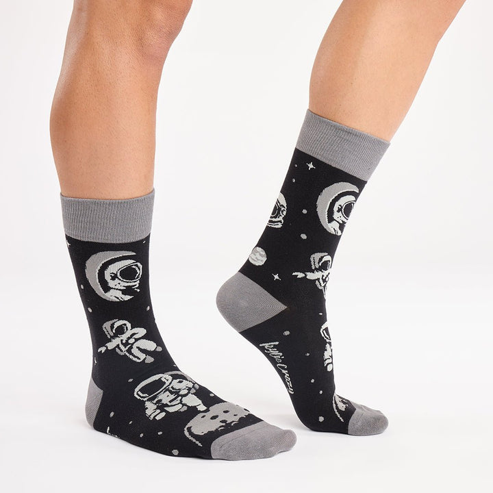 kylie crazy Calcetines divertidos de algodón "sin costuras". ASTRONAUTA
