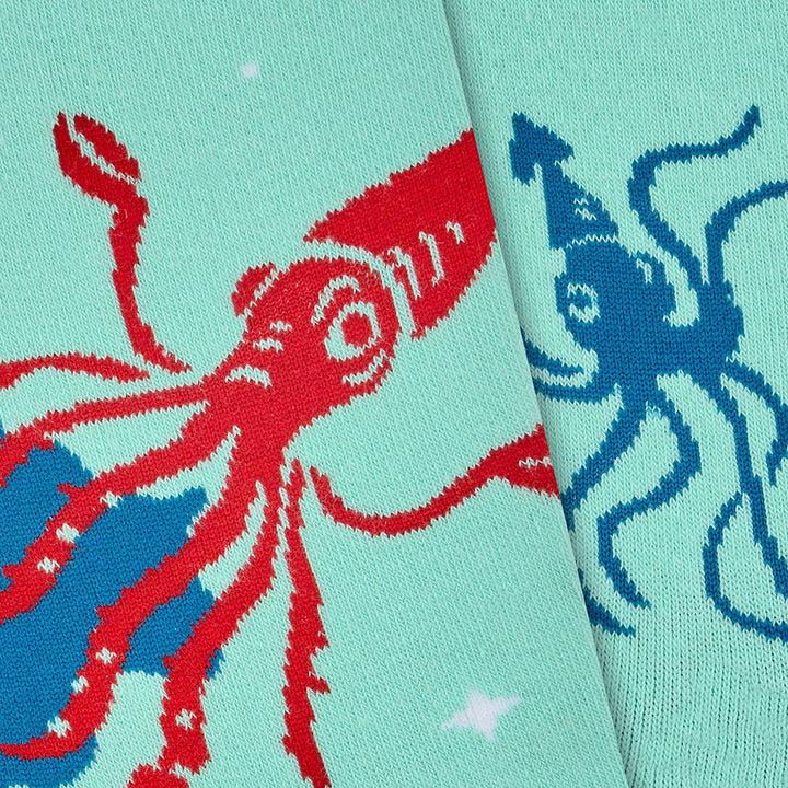 Kylie Crazy Calcetines Divertidos De Algodón "sin Costuras" CALAMAR