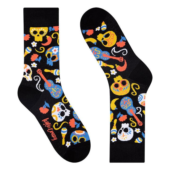 Kylie Crazy Calcetines Divertidos De Algodón "sin Costuras". CATRINAS