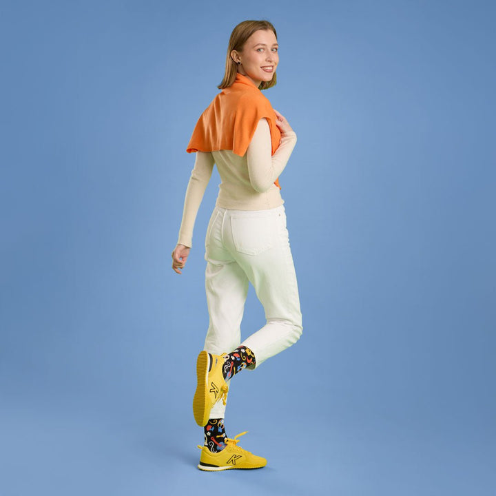 Kylie Crazy Calcetines Divertidos De Algodón "sin Costuras". CATRINAS