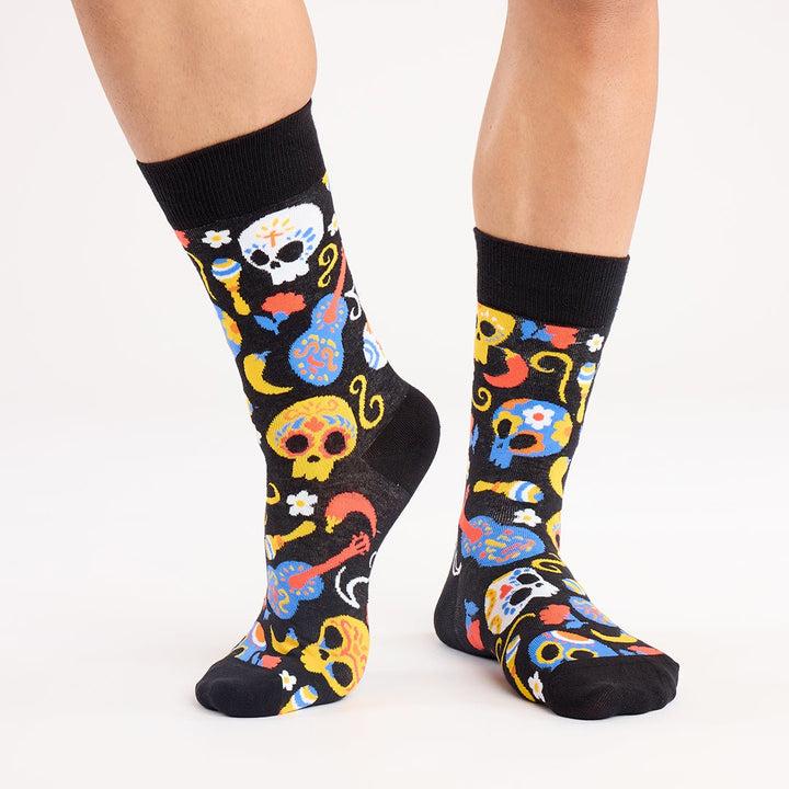 Kylie Crazy Calcetines Divertidos De Algodón "sin Costuras". CATRINAS