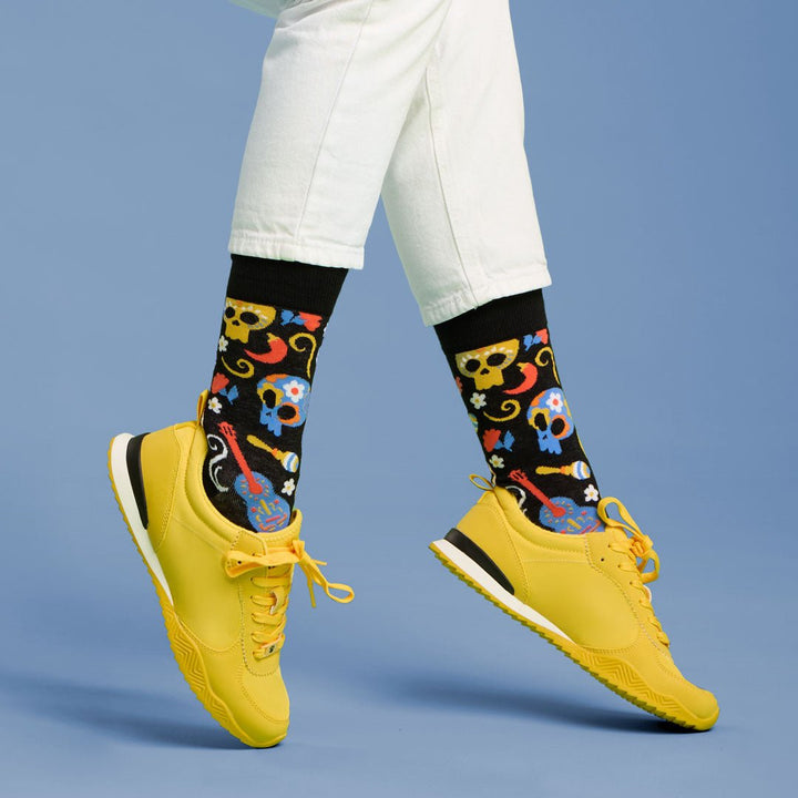 kylie crazy Calcetines divertidos de algodón "sin costuras". CATRINAS