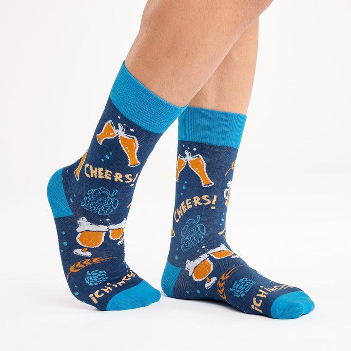 Kylie Crazy Calcetines Divertidos De Algodón "sin Costuras" CERVEZA