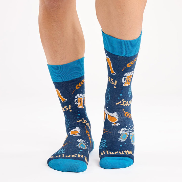 kylie crazy Calcetines divertidos de algodón "sin costuras" CERVEZA