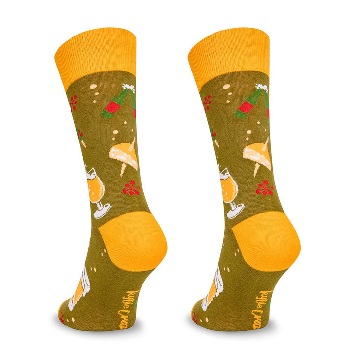 Kylie Crazy Calcetines Divertidos De Algodón "sin Costuras" CERVEZA