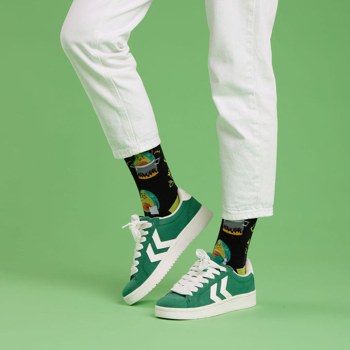 kylie Crazy Calcetines Divertidos De Algodón "sin Costuras". COOKING