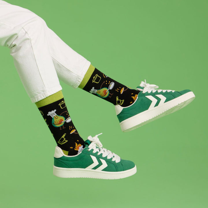 kylie crazy Calcetines divertidos de algodón "sin costuras". COOKING