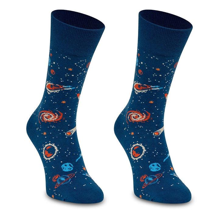 Kylie Crazy Calcetines Divertidos De Algodón "sin Costuras". ESPACIAL