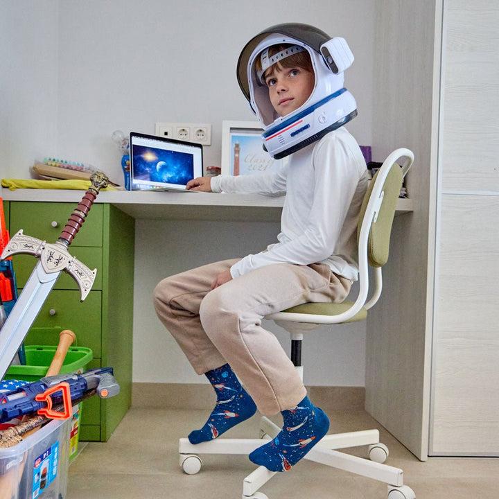 Kylie Crazy Calcetines Divertidos De Algodón "sin Costuras". ESPACIAL