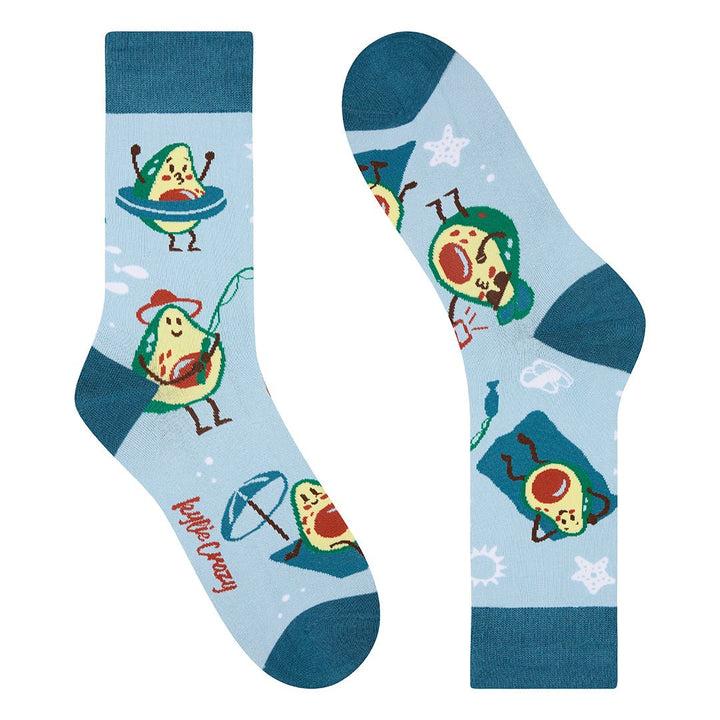 Kylie Crazy Calcetines Divertidos De Algodón "sin Costuras". HOLIDAY