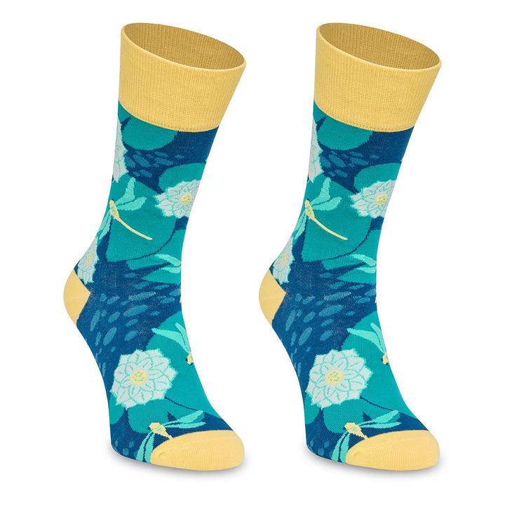 Kylie Crazy Calcetines Divertidos De Algodón "sin Costuras". LIBELULA