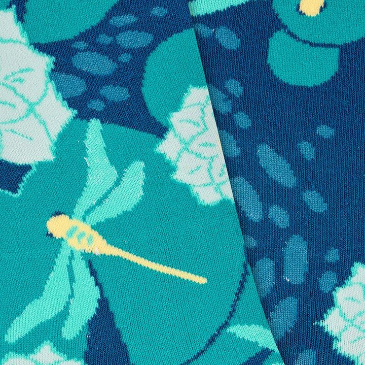 Kylie Crazy Calcetines Divertidos De Algodón "sin Costuras". LIBELULA