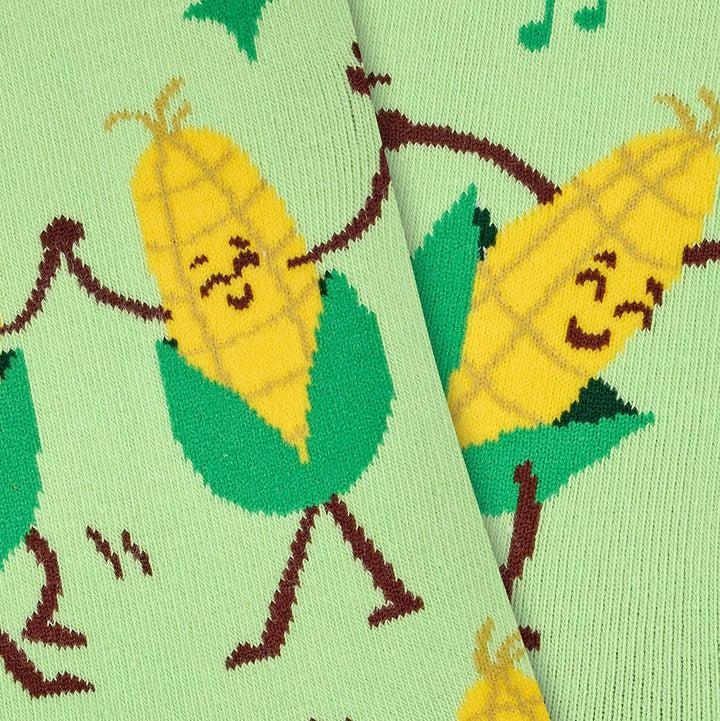 Kylie Crazy Calcetines Divertidos De Algodón "sin Costuras" MAIZ