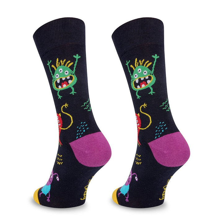 Kylie Crazy Calcetines Divertidos De Algodón "sin Costuras". MONSTERS