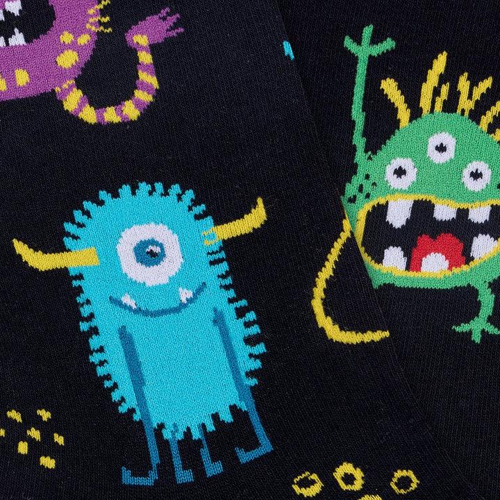 Kylie Crazy Calcetines Divertidos De Algodón "sin Costuras". MONSTERS