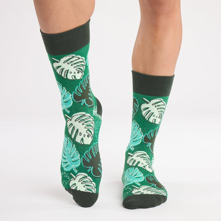 Kylie Crazy Calcetines Divertidos De Algodón "sin Costuras" MONSTERA