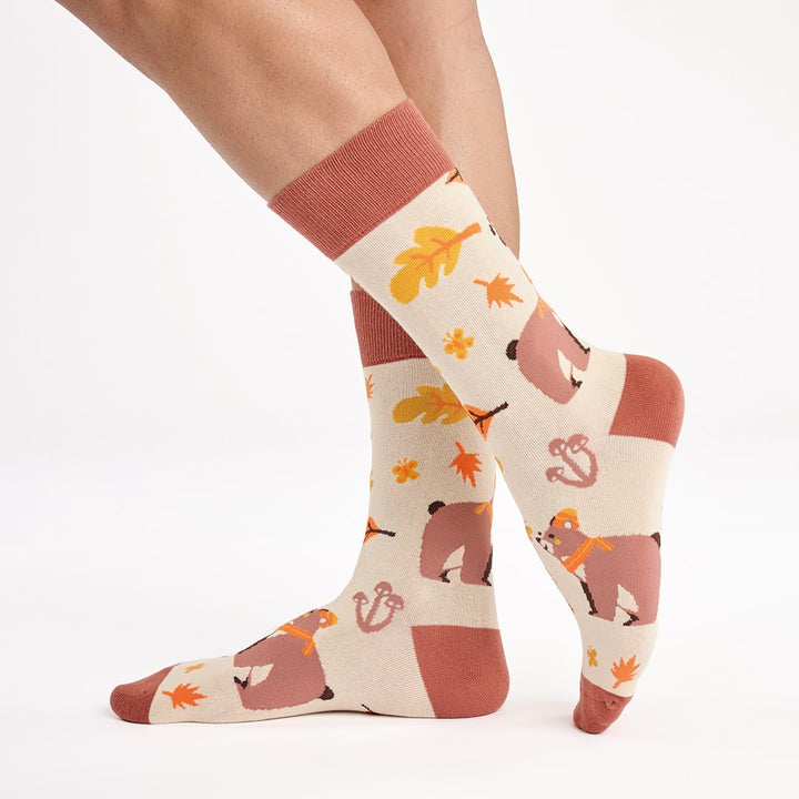 Kylie Crazy Calcetines Divertidos De Algodón "sin Costuras" OSOS