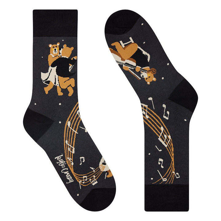 Kylie Crazy Calcetines Divertidos De Algodón "sin Costuras" OSOS BAILANDO