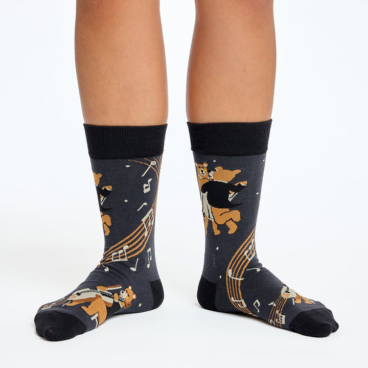 Kylie Crazy Calcetines Divertidos De Algodón "sin Costuras" OSOS BAILANDO