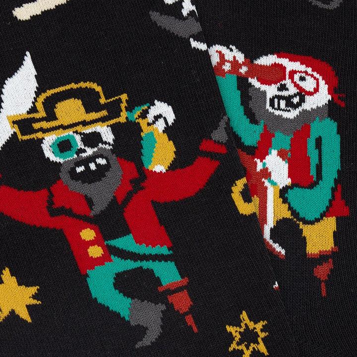 Kylie Crazy Calcetines Divertidos De Algodón "sin Costuras" PIRATA