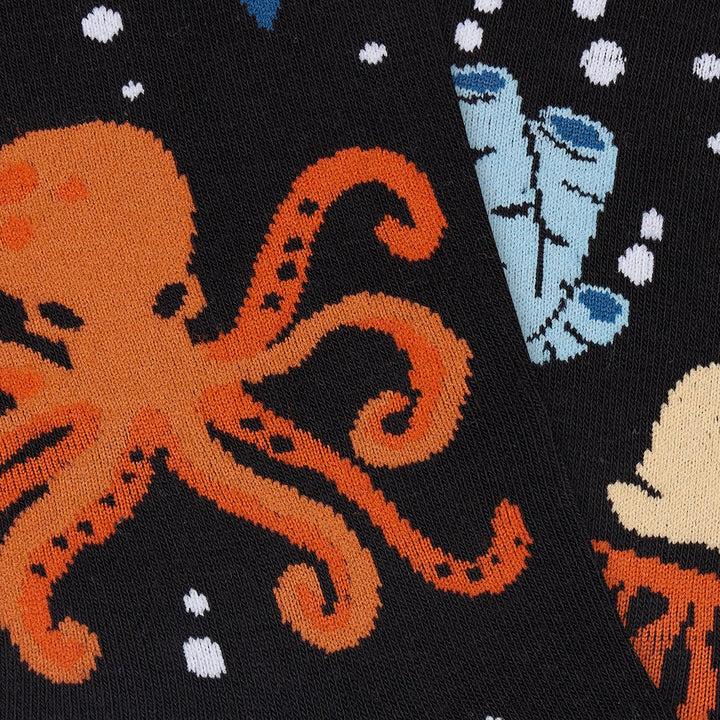 Kylie Crazy Calcetines Divertidos De Algodón "sin Costuras" PULPO