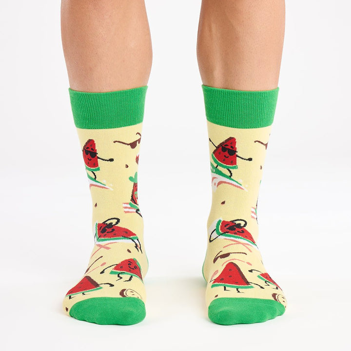 Kylie Crazy Calcetines Divertidos De Algodón "sin Costuras" SANDIA