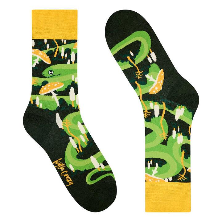 Kylie Crazy Calcetines Divertidos De Algodón "sin Costuras" SERPIENTE