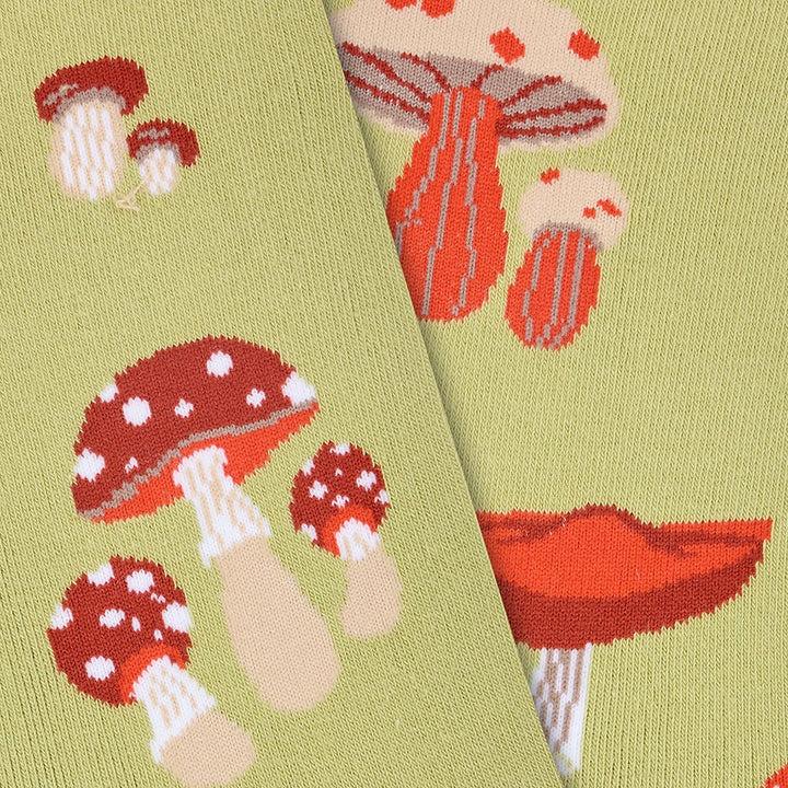 Kylie Crazy Calcetines Divertidos De Algodón "sin Costuras" SETAS