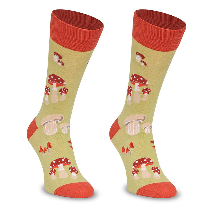 Kylie Crazy Calcetines Divertidos De Algodón "sin Costuras" SETAS