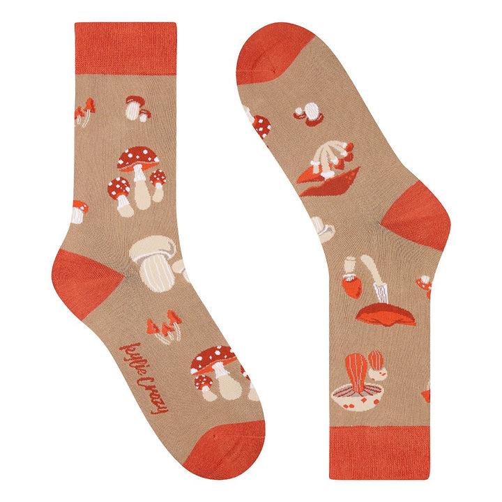 Kylie Crazy Calcetines Divertidos De Algodón "sin Costuras" SETAS