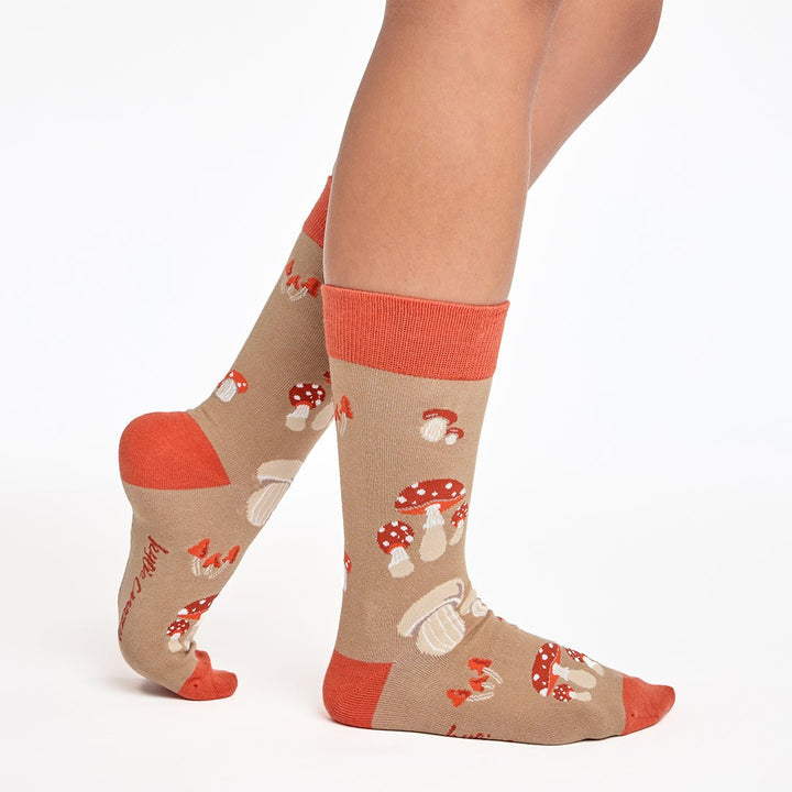 Kylie Crazy Calcetines Divertidos De Algodón "sin Costuras" SETAS