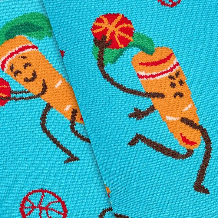 Kylie Crazy Calcetines Divertidos De Algodón "sin Costuras". ZANAHORIA DEPORTIVA