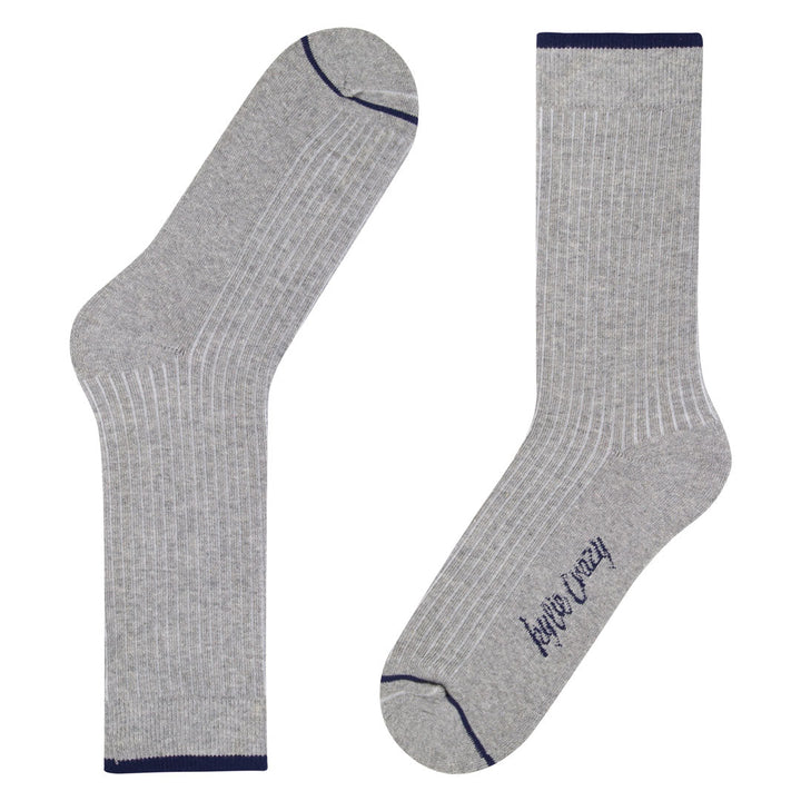 Kylie Crazy Calcetines Gris Hielo De Algodón Con Acolchado PIES DELICADOS