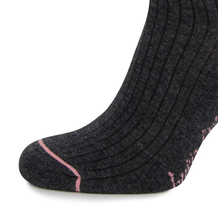 Kylie Crazy Calcetines Grises De Algodón Con Acolchado PIES DELICADOS