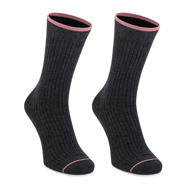 kylie crazy Calcetines grises de algodón con acolchado PIES DELICADOS