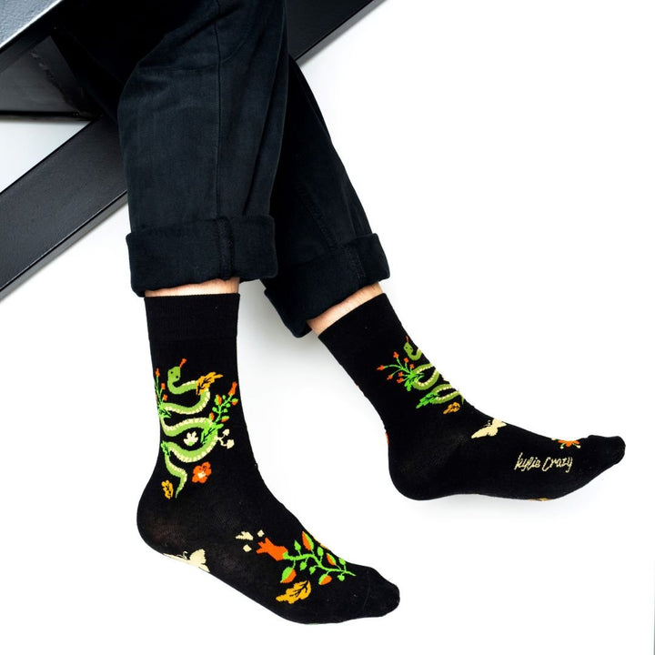 kylie crazy Calcetines originales de algodón SERPIENTE