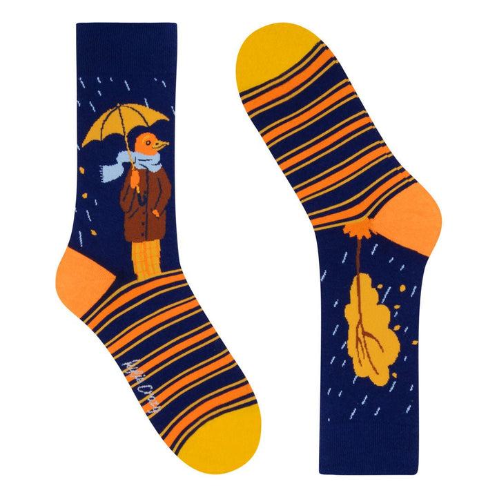 Kylie Crazy Calcetines Originales "sin Costuras" PAJARO LLUVIA