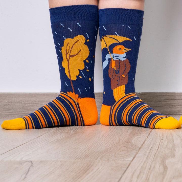 Kylie Crazy Calcetines Originales "sin Costuras" PAJARO LLUVIA