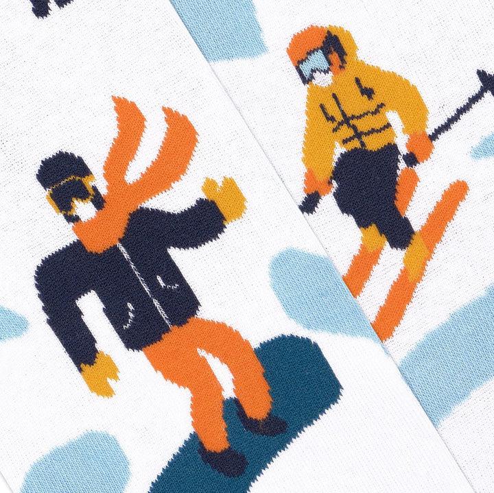 Kylie Crazy Calcetines Originales "sin Costuras" SKI SNOW