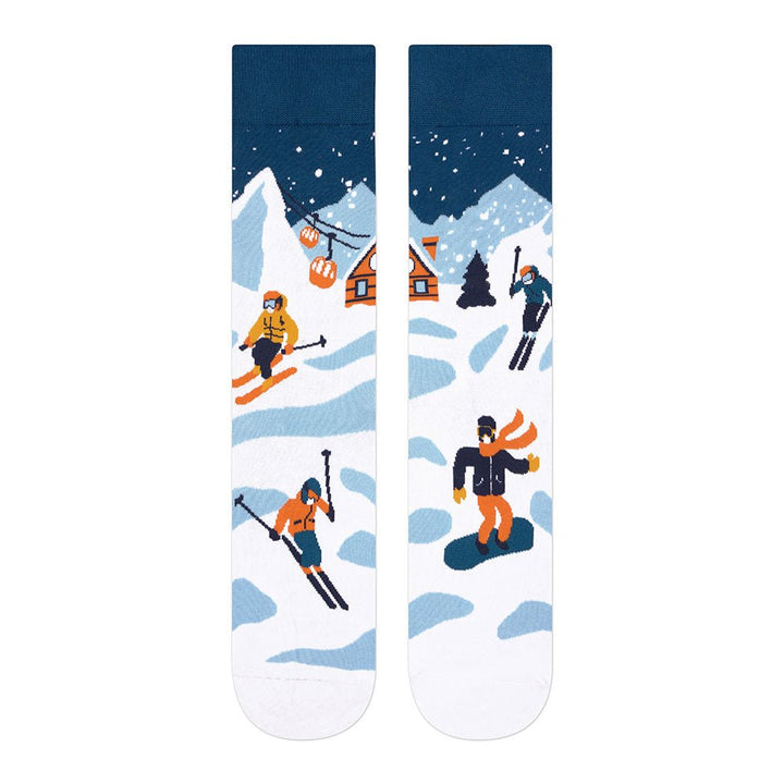 Kylie Crazy Calcetines Originales "sin Costuras" SKI SNOW